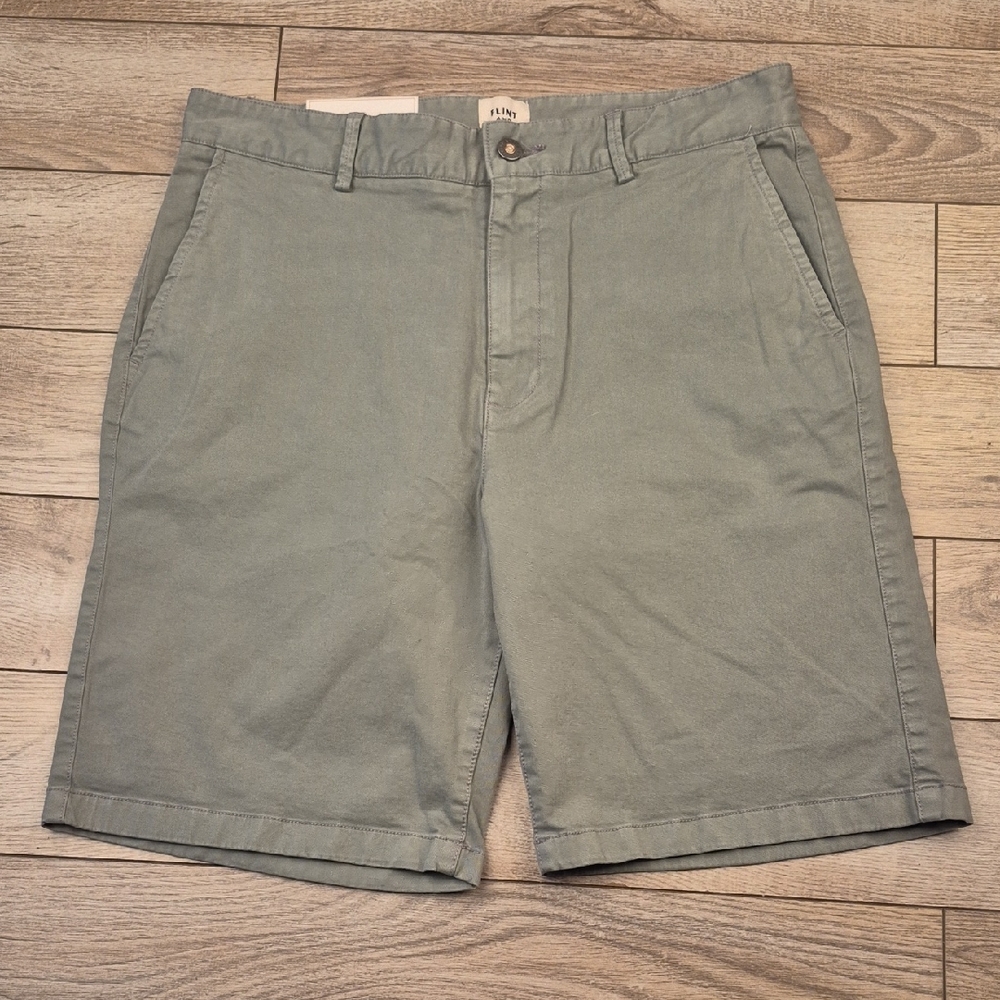 Gray Men’s Flat Front Shorts